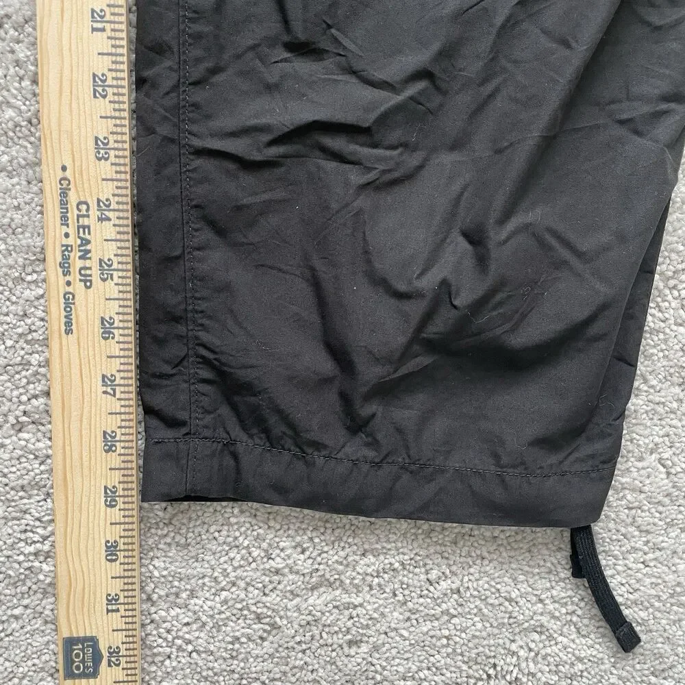 Uniqlo U Cargo Pants Mens L(33-36) Black Nylon Relaxed Fit Utility Drawstring - Picture 4 of 9